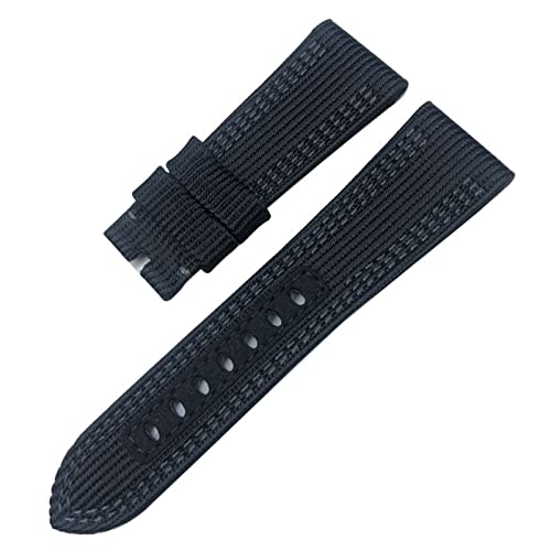 EPANO Panerai Tauchbares Armband aus Segeltuch, Leder, Sportuhrenarmband, 24 mm, 26 mm, Nylongewebe, Geschenkwerkzeuge, 24 mm, Achat von EPANO