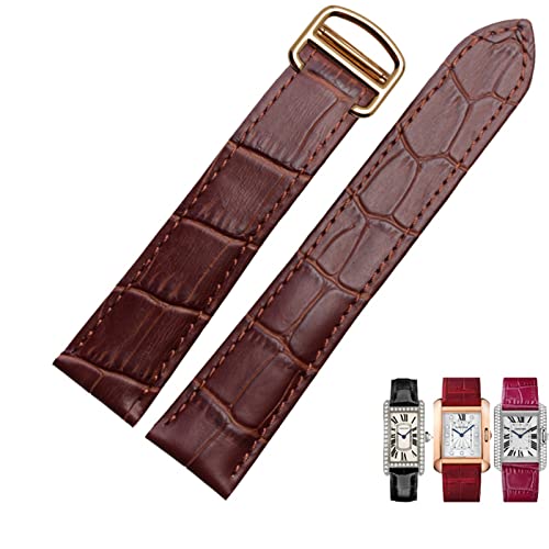 EPANO Uhrenarmband aus echtem Leder, 1617/18/20/22/23/24/25 mm, Armband für Herren/Damen, Ersatzarmbänder für Cartier Tank Solo, 24 mm, Achat von EPANO