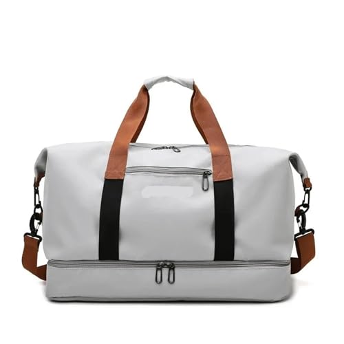 EPANO Weekender Bag Reisetasche für Damen und Herren, Fitnessstudio, Fitness, Yoga, Handtasche, Gepäck, Schultertasche, Crossbody, Handgepäck, Kurzstrecken-Tasche, grau, Einheitsgröße EPANO Weekender Bag Reisetasche für Damen und Herren, Fitnessstudio, Fitness, Yoga, Handtasche, Gepäck, Schultertasche, Crossbody, Handgepäck, Kurzstrecken-Tasche, grau, Einheitsgröße von EPANO