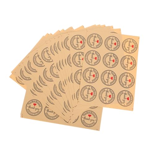 EPIGEIST 12stücke Kraftpapier Herzversiegelungsaufkleber Dankeschön Aufkleber Für Dekoratives Backen Geschenkverpackungen Und Briefumschläge Selbstklebende Etiketten Für Kreative EPIGEIST 12stücke Kraftpapier Herzversiegelungsaufkleber Dankeschön Aufkleber Für Dekoratives Backen Geschenkverpackungen Und Briefumschläge Selbstklebende Etiketten Für Kreative von EPIGEIST