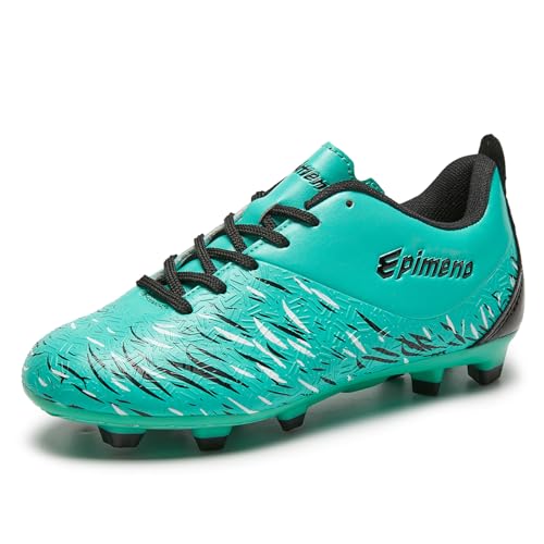 EPIMENO Fußballschuhe für Jungen Mädchen Kinder Fussballschuhe Outdoor Firm Ground Soccer Cleats(Grundschulkind/Jugendliche) von EPIMENO