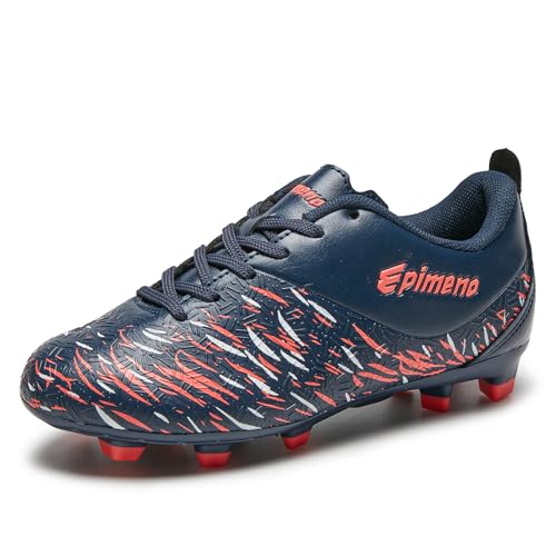 EPIMENO Fußballschuhe für Jungen Mädchen Kinder Fussballschuhe Outdoor Firm Ground Soccer Cleats(Grundschulkind/Jugendliche) von EPIMENO