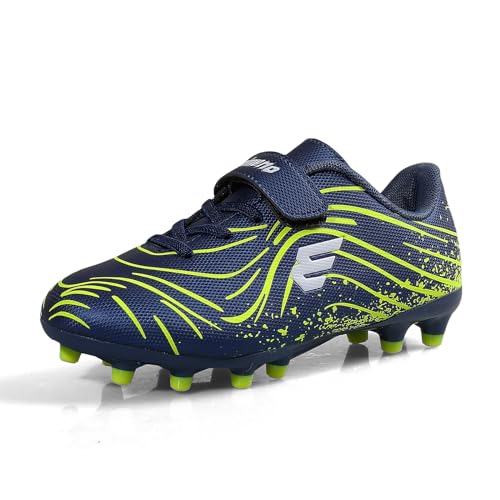 EPIMENO Fußballschuhe für Jungen und Mädchen Unisex Outdoor-Soccer-Cleats strapazierfähige Feste Boden-Stiefel von EPIMENO