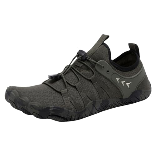 Unisex Barfußschuhe Traillaufschuhe Leicht Zehenschuhe Breathable Traillaufschuhe Surfschuhe Sport Wandern Schnell Trocknend Schwimmschuhe Unisex Aquaschuhe Wasserfest Badeschuhe Sommer Strandschuhe von EQWIGKEIT