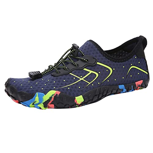 Unisex Barfußschuhe Traillaufschuhe Sommer Schnell Trocknend Wasserfest Badeschuhe Surfschuhe Outdoor Traillaufschuhe Aquaschuhe Breathable Schwimmschuhe Leicht Strandschuhe Unisex Zehenschuhe von EQWIGKEIT