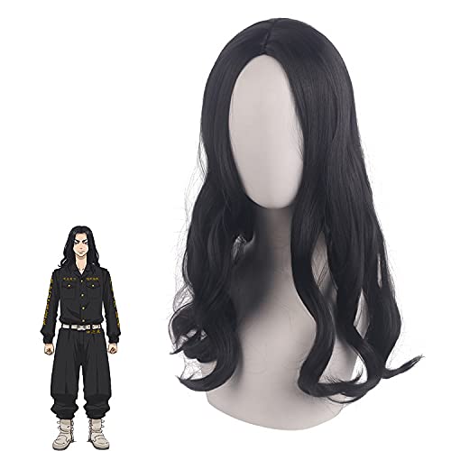 Wig for Anime Wigs Cosplay Christmas Swastika Venue Keisuke Black Mid-Point Micro-Volume Mid-Length Hair Cosplay Wig Wig for Anime Wigs Cosplay Christmas Swastika Venue Keisuke Black Mid-Point Micro-Volume Mid-Length Hair Cosplay Wig von EQWR