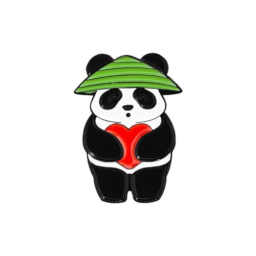5 Arten von Panda-Broschen, die Panda-Anstecknadeln, Tierschmuck, Rucksack, Jacke, Hut, Abzeichen (Color : C4) von ERICAT