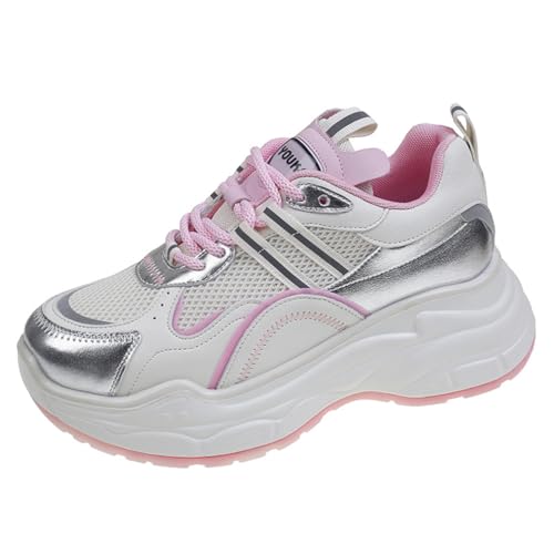 ERICAT Damen Atmungsaktive Turnschuhe Plattform Höhe Erhöhen Mode Schuhe Casual Lightweight Trainer Mode Höhe Erhöhen Student Schuhe von ERICAT