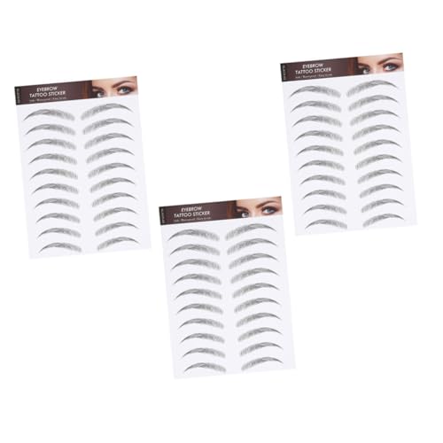 ERINGOGO 3blätter Wasserfeste Augenbrauen Tattoos Imitation Augenbrauen Aufkleber Für Natürlichen Look Für Dünne Oder Lichte Brauen Einfache Anwendung Und Langanhaltendes Ergebnis ERINGOGO 3blätter Wasserfeste Augenbrauen Tattoos Imitation Augenbrauen Aufkleber Für Natürlichen Look Für Dünne Oder Lichte Brauen Einfache Anwendung Und Langanhaltendes Ergebnis von ERINGOGO