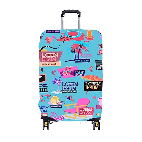 ERKIES kofferschutzhüllen Elastic Suitcase Cover 3D Drucken Reisekoffer-Schutzhülle Mädchen Luggage Cover für 19-21 Zoll Waschbare von ERKIES