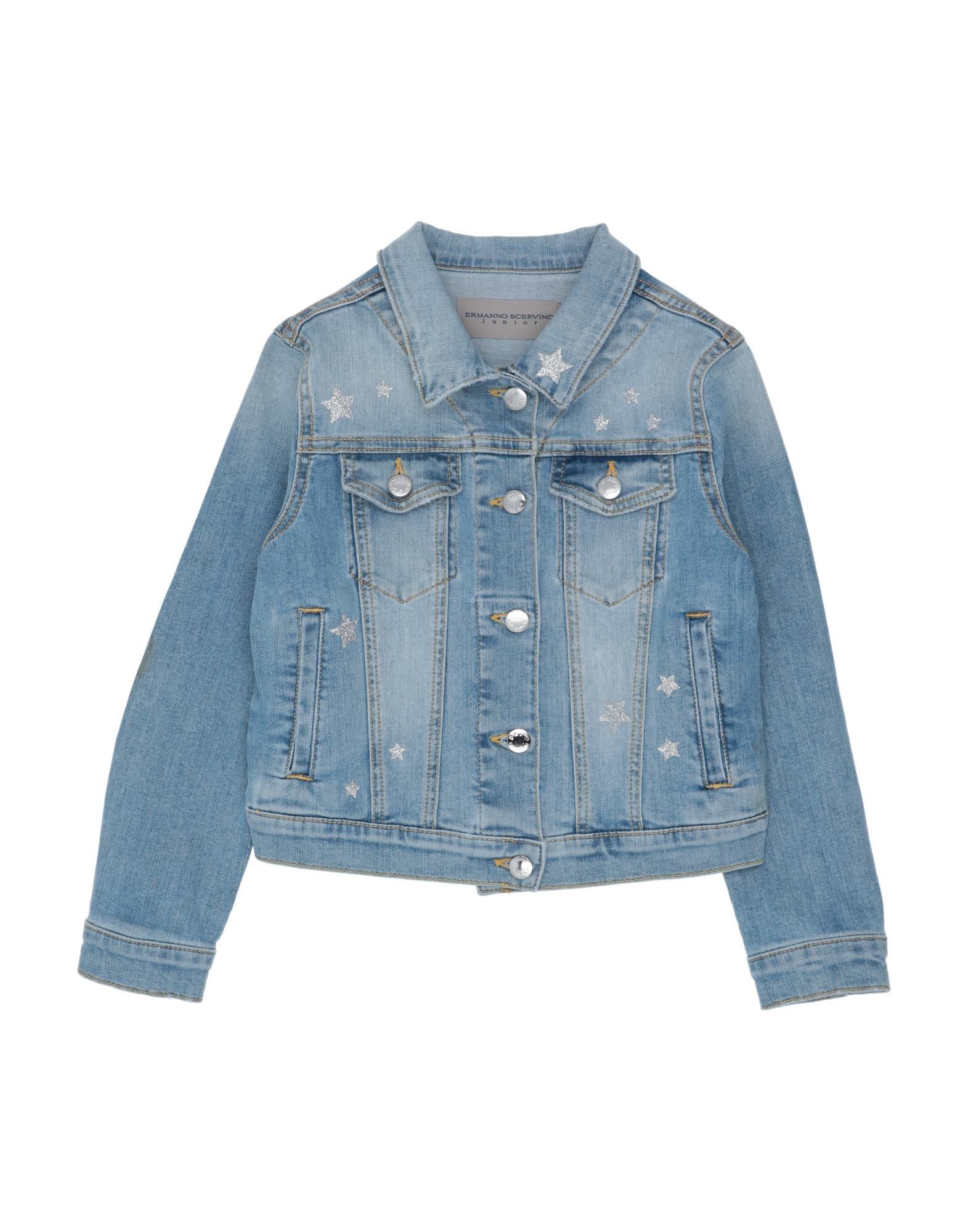 ERMANNO SCERVINO JUNIOR Jeansjacke/-mantel Kinder Blau von ERMANNO SCERVINO JUNIOR