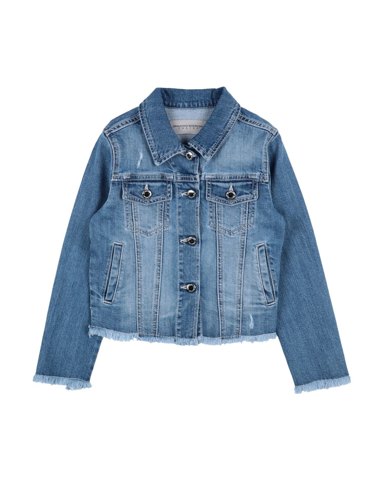 ERMANNO SCERVINO JUNIOR Jeansjacke/-mantel Kinder Blau von ERMANNO SCERVINO JUNIOR