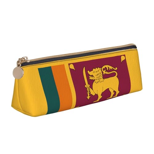 ERTTNT Praktisches Federmäppchen mit Sri Lanka-Flagge, dreieckig, mit Reißverschluss, Schreibutensilien, Alltagsgegenstände, Weiß, One Size ERTTNT Praktisches Federmäppchen mit Sri Lanka-Flagge, dreieckig, mit Reißverschluss, Schreibutensilien, Alltagsgegenstände, Weiß, One Size von ERTTNT