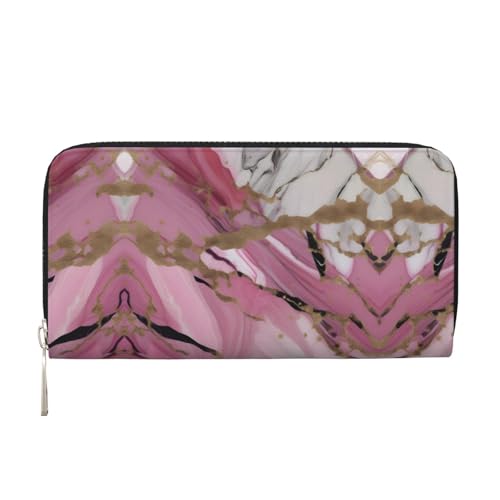 ERTTNT Rosa Weiß Marmor Muster Druck Hand Geldbörse Große Kapazität Trendy Geldbörse für Frauen Casual Clutch Geldbörsen für Reisen, Schwarz, Einheitsgröße, Kunst ERTTNT Rosa Weiß Marmor Muster Druck Hand Geldbörse Große Kapazität Trendy Geldbörse für Frauen Casual Clutch Geldbörsen für Reisen, Schwarz, Einheitsgröße, Kunst von ERTTNT