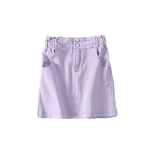 Röcke Für Damenvioletter Jeansrock Damen Kurzer Rock Hohe Taille Zwei Knöpfe Sommer Street Kleidung-Violet_L Röcke Für Damenvioletter Jeansrock Damen Kurzer Rock Hohe Taille Zwei Knöpfe Sommer Street Kleidung-Violet_L von ERTYUIO