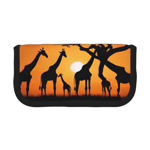 Afrika Giraffe Majestätischer Baum Große Kapazität Leinwand Federmäppchen Robust und Langlebig Einfach Ordentlich zu verstauen, Schwarz , Einheitsgröße, Schulrucksack Afrika Giraffe Majestätischer Baum Große Kapazität Leinwand Federmäppchen Robust und Langlebig Einfach Ordentlich zu verstauen, Schwarz , Einheitsgröße, Schulrucksack von ESASAM