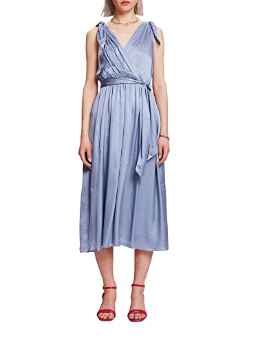 ESPRIT Damen 043EO1E334 Kleid, 445/LIGHT Blue Lavender, 40 von ESPRIT