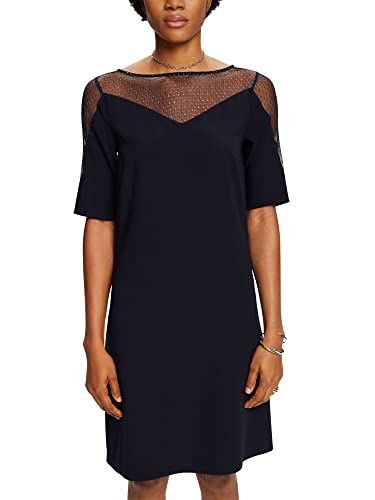 ESPRIT Collection Damen 023eo1e326 Kleid, 400/Navy, 34 von ESPRIT