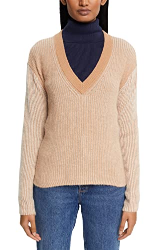 ESPRIT Damen 122EO1I315 Pullover, 290/LIGHT BEIGE, XS von ESPRIT