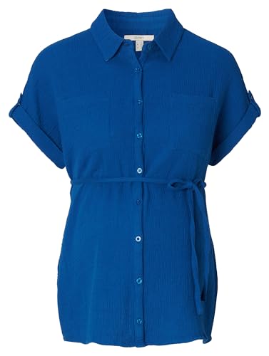 ESPRIT Maternity Damen Blouse Nursing Short Sleeve Bluse, Electric Blue-441, 38 von ESPRIT Maternity