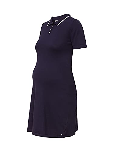 ESPRIT Maternity Damen Dress Knit Ss Kleid, Blau (Night Blue 486), 38 (Herstellergröße: M) von ESPRIT Maternity