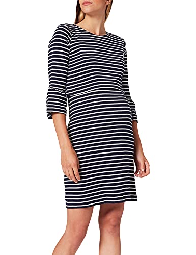 ESPRIT Maternity Damen Dress Nursing 3/4 sl yd Kleid, Mehrfarbig (Night Blue 486), 44 (Herstellergröße: XXL) von ESPRIT Maternity