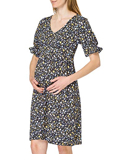 ESPRIT Maternity Damen Dress Nursing Aop Kleid, Night Sky Blue - 485, 36 EU von ESPRIT Maternity