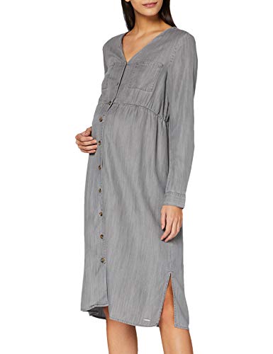 ESPRIT Maternity Damen Dress Wvn Ls Kleid, Grau, 44 von ESPRIT Maternity