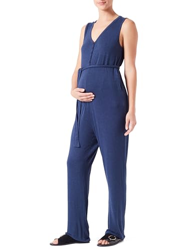 ESPRIT Maternity Damen Jumpsuit Nursing Sleeveless Over The Belly Overalls, Dark Navy-402, Large von ESPRIT Maternity