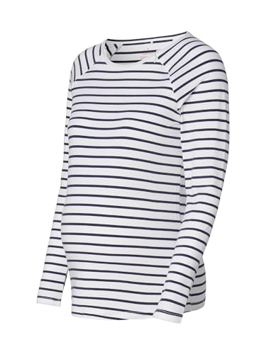 ESPRIT Maternity Damen Nursing Long Sleeve Stripe T-Shirt, Dark Navy-402, X-Large von ESPRIT Maternity