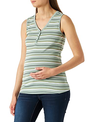 ESPRIT Maternity Damen Nursing Sleeveless Striped T-shirt T Shirt, Frosty Green - 311, 38 EU von ESPRIT Maternity