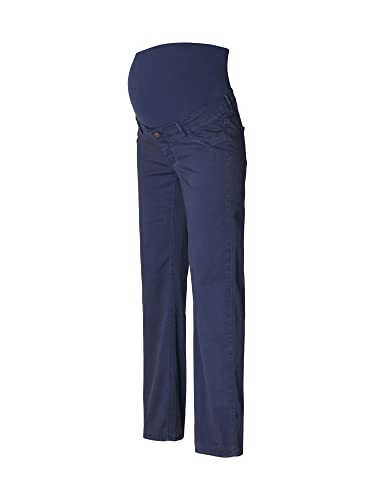 ESPRIT Maternity Damen Pants Woven Over The Belly Straight Hose, Dark Blue-405, 36/32 von ESPRIT Maternity