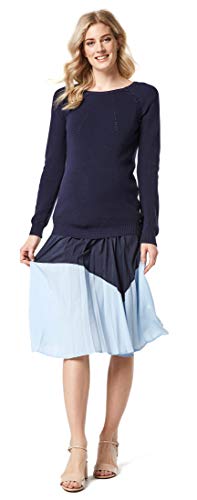 ESPRIT Maternity Damen Skirt WVN UTB Umstandsrock, Mehrfarbig (Night Blue 486), 38 von ESPRIT Maternity