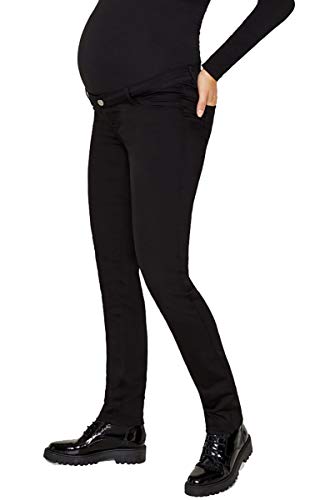 ESPRIT Maternity Damen leichte Sommer Chino Umstandshose Pants 5-Pocket Hose (36 (Herstellergröße: 36/36), schwarz (Black)) von ESPRIT Maternity