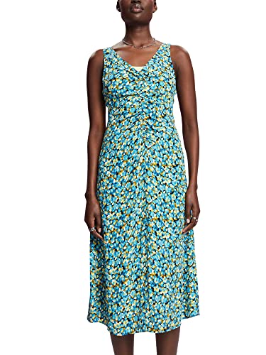 ESPRIT Damen 033ee1e307 Kleid, 473/Turquoise 4, 34 von ESPRIT