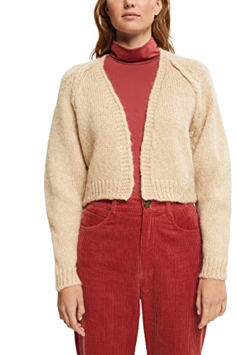 ESPRIT Damen 102EE1I312 Strickjacke, 289/SAND 5, XL von ESPRIT