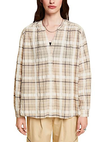 ESPRIT Damen 023ee1f307 Bluse, 288/Sand 4, L von ESPRIT