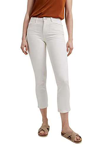 ESPRIT Damen Hose 031ee1b347, 110/Off White, 34 von ESPRIT