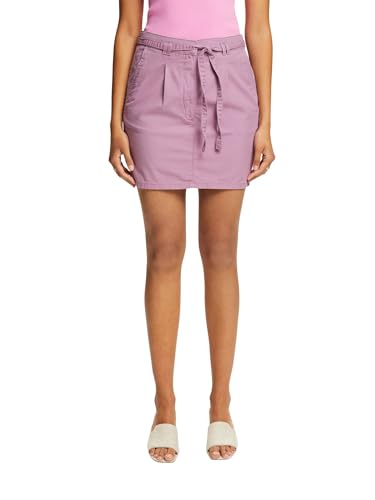 ESPRIT Damen 044ee1d316 Rock, 550/Mauve, 46 von ESPRIT