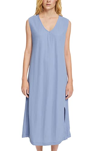 ESPRIT Damen Kleid 052ee1e321, 445/Light Blue Lavender, L von ESPRIT