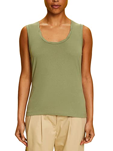 ESPRIT Damen 053EE1K310 T-Shirt, 345/LIGHT Khaki, XXS von ESPRIT