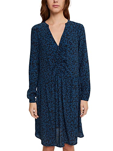 ESPRIT Damen 112E1E309 Kleid, 453/Petrol Blue 4, 38 EU von ESPRIT