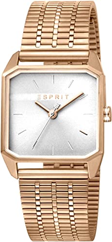 ESPRIT Damen Analog Quarz Uhr mit Edelstahl Armband ES1L071M0035 von ESPRIT