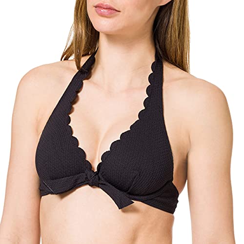 ESPRIT Damen Barritt Beach high apex Bikini, schwarz, 38B von ESPRIT