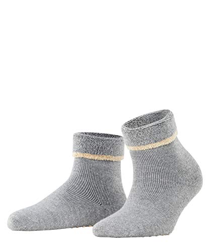 ESPRIT Damen Hausschuh-Socken Cozy W HP Wolle rutschhemmende Noppen 1 Paar, Grau (Mid Grey Melange 3530), 35-38 von ESPRIT