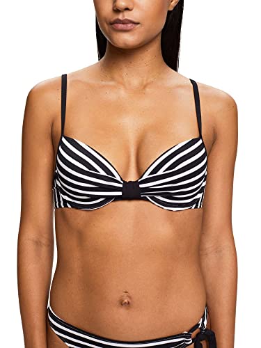 ESPRIT Damen Hamptons Beach Ay Rcs Pad.bra Bikini, Black 3, C EU von ESPRIT