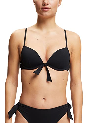 ESPRIT Damen Hamptons Beach Ay Rcs Pad.plunge Bikini, Schwarz, B EU von ESPRIT