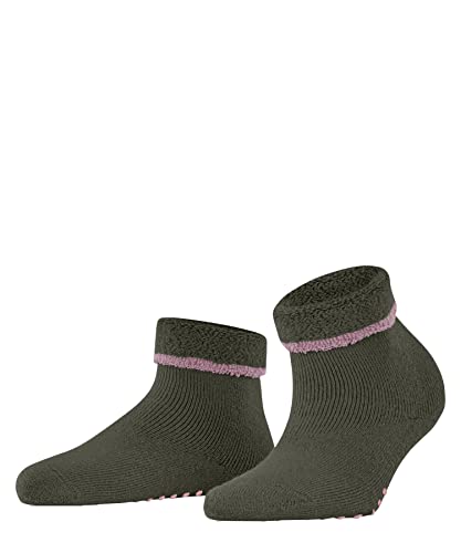 ESPRIT Damen Hausschuh-Socken Cozy W HP Wolle rutschhemmende Noppen 1 Paar, Grün (Olive 7830), 39-42 von ESPRIT