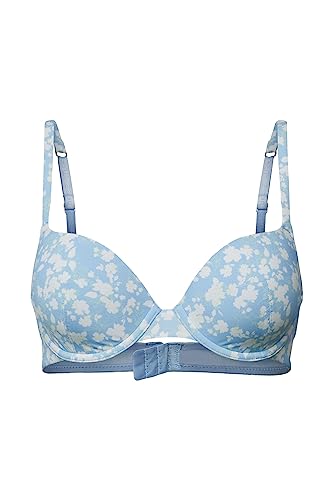 ESPRIT Damen Printed Micro RCS sexy Padded Gepolsterter BH, Pastel Blue 3, 75 D von ESPRIT