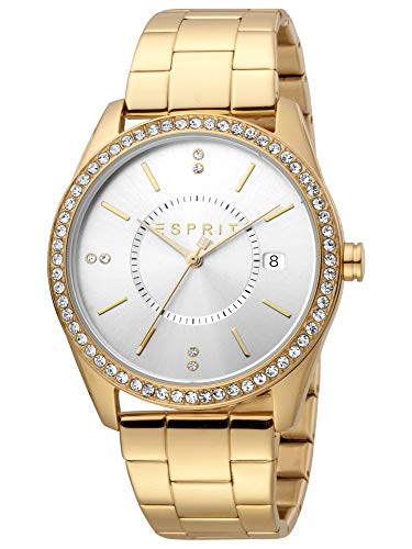 ESPRIT ES1L196M0065 Carlin Gold Silver Uhr Damen-Uhr Edelstahl Datum Gold von ESPRIT